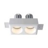 Oprawa gipsowa V-TAC 2xGU10 sufitowa biała 150x80 VT-11011 3 lata gwarancji